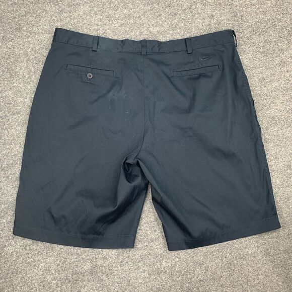 Nike Golf Short Mens 40 Navy Tech Chino Flat Front Dri Fit Stretch Moisture Wick - Picture 9 of 15